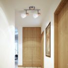 Gavin 2-es spot E14 2x40W sz.króm bükkfa