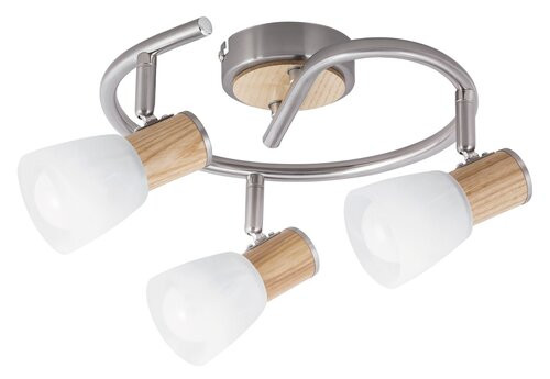 Gavin 3-es spot E14 3x40W sz.króm bükkfa