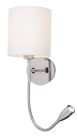 Larkin faliolvasó kör E27 40W LED3W króm