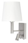Harvey fali olvasó E27 40W+LED3W sz.króm