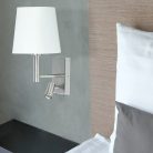Harvey fali olvasó E27 40W+LED3W sz.króm
