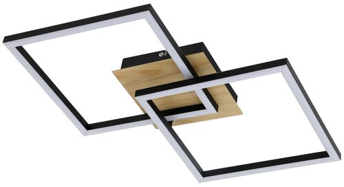 Ashton, beltéri, mennyezeti ,LED 24W, bükk, fekete40cm