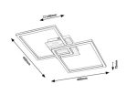 Ashton, beltéri, mennyezeti ,LED 24W, bükk, fekete40cm