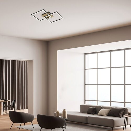 Ashton, beltéri, mennyezeti ,LED 24W, bükk, fekete40cm