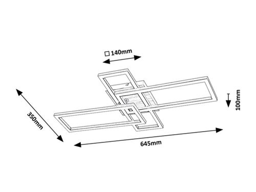Ashton, beltéri, mennyezeti ,LED 24W,bükk,sz.kr.40cm