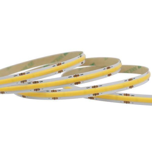 Eurolamp 24V COB LED szalag, 12W/m, 1200lm/m, 4000K, IP44, 5m/tekercs