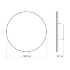 Videx WL03 LED fali lámpa 18W IP65 3000K-4000K-6500K Fehér
