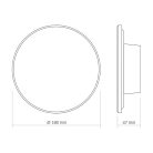 Videx WL03 LED fali lámpa 12W IP65 3000K-4000K-6500K Fekete
