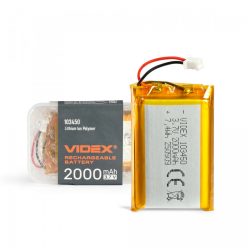   VIDEX ÚJRATÖLTHETŐ Li-pol akkumulátor VLF-B103450-20 2000mAh