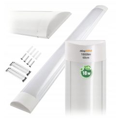   Berge Felületre szerelhető LED Batten lámpa 60cm - 18W - 1800 lm - IP20 - 4500K