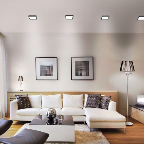 VIDEX-DOWNLIGHT-LED-DLSS-FEKETE-18W felületre szerelhető mélysugárzó