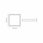 VIDEX-DOWNLIGHT-LED-DLSS-FEKETE-18W felületre szerelhető mélysugárzó