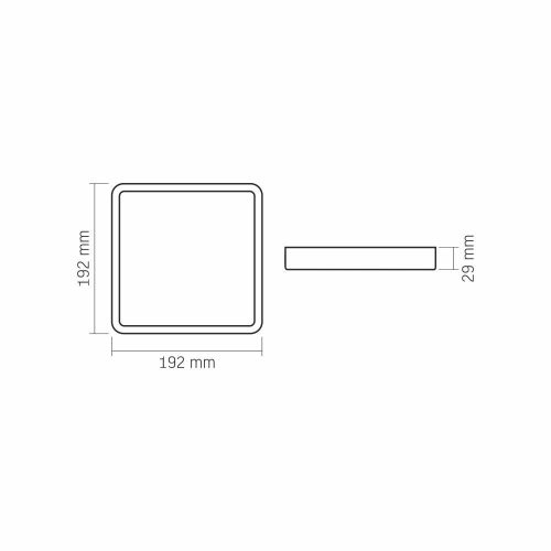 VIDEX-DOWNLIGHT-LED-DLSS-FEKETE-18W felületre szerelhető mélysugárzó