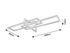 Thabita, beltéri, mennyezeti ,LED 35W,sz.króm,L100cm