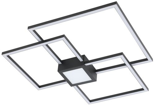 Thabita, beltéri, mennyezeti ,LED 38W,m.fekete,66cm