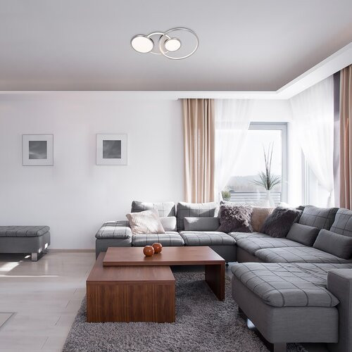 Fulvia, beltéri mennyezeti LED50W, szatin króm