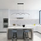 River, beltéri függőlámpa LED40W, fekete,L105