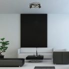 Aztec, beltéri mennyezeti LED40W, fekete, D39,5cm