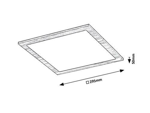 Almond, beltéri, mennyezeti ,LED 12W,4000K,bükk,30cm