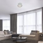 Taneli,ind.wall,LED,20W,wh,chrome,round