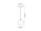 LiTrack Pendant02N, 5W,400lm,4000K,D10cm
