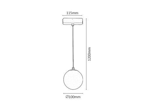 LiTrack Pendant02N, 5W,400lm,4000K,D10cm