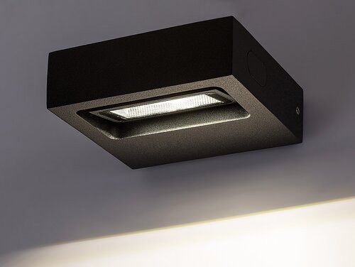 Ganges,kül.fali, LED7W, m.fekete, L3,5cm