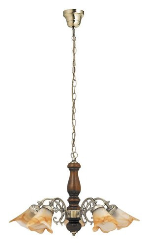 Rustic3 5ágú csillár E14 5x40W bronz-dió