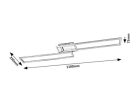 Benedick, beltéri mennyezeti LED40W, L110cm