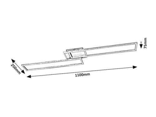 Benedick, beltéri mennyezeti LED40W, L110cm