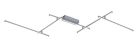 Negan, beltéri mennyezeti LED40W, L178cm, H11,5cm