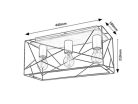 Boire, beltéri mennyezeti E27 3xMAX40W, L44cm