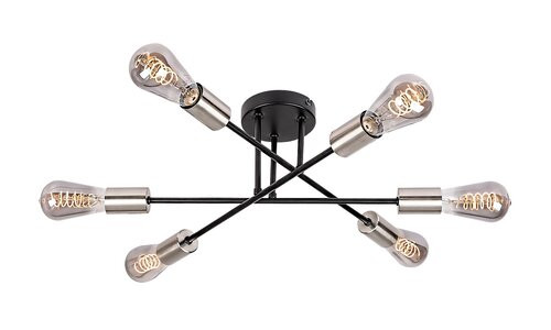 Branwen, beltéri mennyezeti E27 6xMAX25W, D57cm
