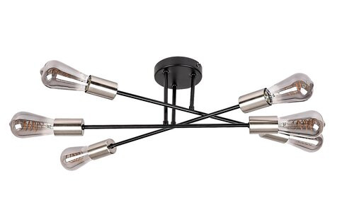 Branwen, beltéri mennyezeti E27 6xMAX25W, D57cm