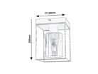 Chadwick, beltéri mennyezeti E27 1xMAX25W, H20cm