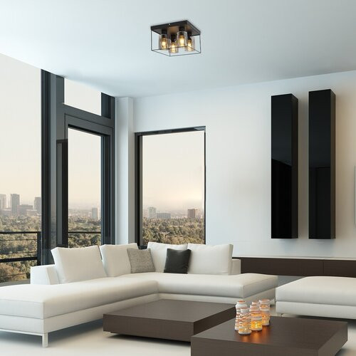 Chadwick, beltéri mennyezeti E27 4xMAX25W, L30cm