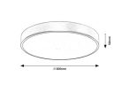Tesia, beltéri mennyezeti LED60W, D60cm, arany