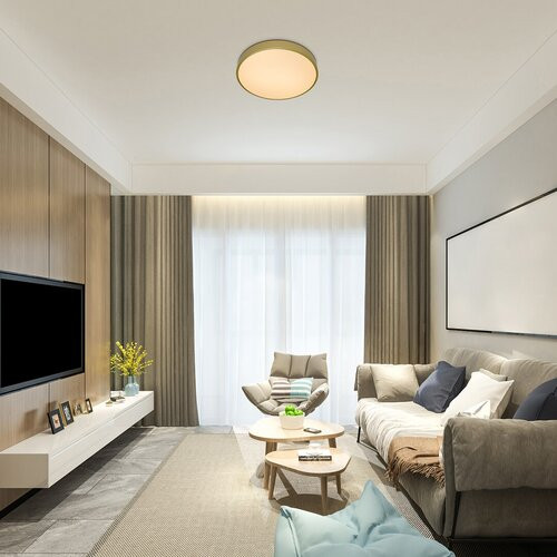 Tesia, beltéri mennyezeti LED60W, D60cm, arany