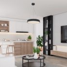 Tesia, beltéri függőlámpa LED36W, D40cm, fekete