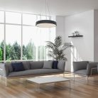 Tesia, beltéri függőlámpa LED60W, D60cm, fekete