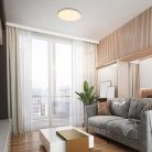 Oswald2, beltéri mennyezeti LED24W, D40cm, ezüst