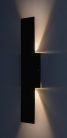 Ampel, beltéri fali, LED6W, H40cm, fekete
