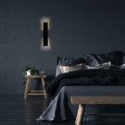 Ampel, beltéri fali, LED6W, H40cm, fekete