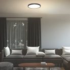 Paulos, beltéri mennyezeti LED48W, D50cm, fekete