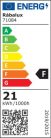 Tamur, beltéri mennyezeti LED21W, L80cm,fa/fehér