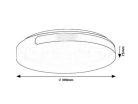 Danuta2, beltéri mennyezeti LED24W, D39cm, króm