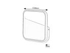 Razzi, beltéri fali, LED13W, D26cm, fekete