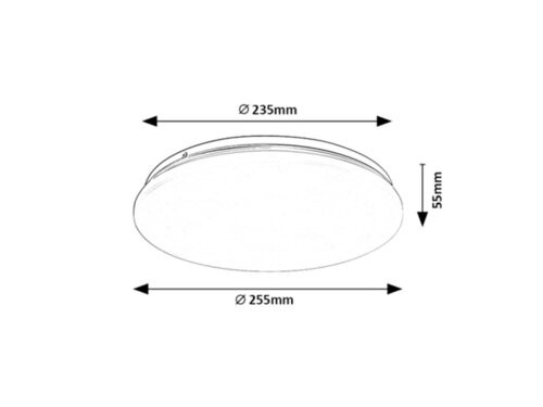 Vendel, beltéri mennyezeti LED12W,D25,5cm,csill.
