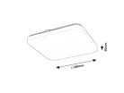 Vendel, beltéri mennyezeti LED12W, D28cm,négyzet
