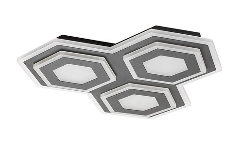 Bitsi, beltéri mennyezeti LED72W, L43cm, fekete